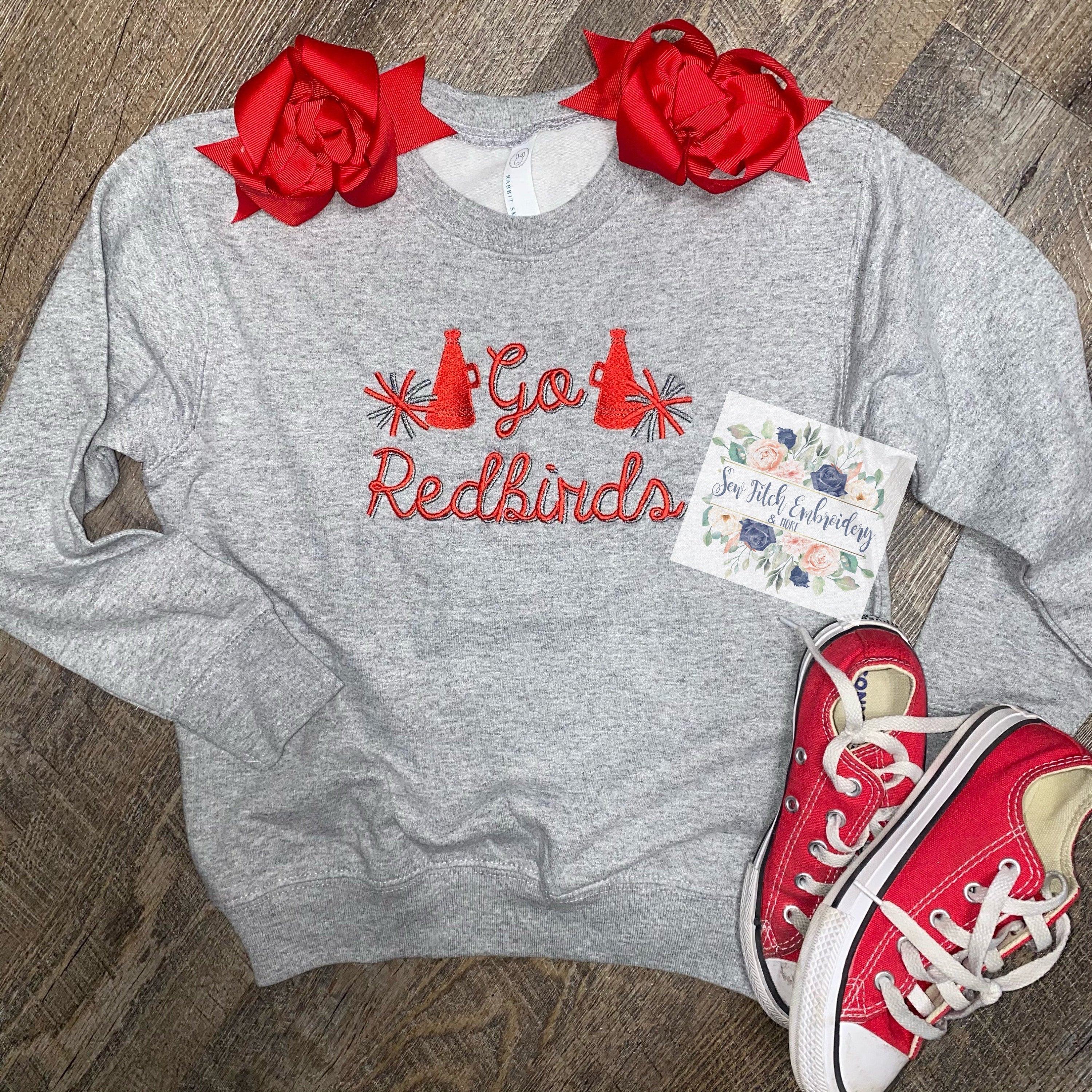 school mascot sweatshirt | mascot sweatshirt | embroidered sweatshirt | kids sweatshirt | custom kids sweatshirt |