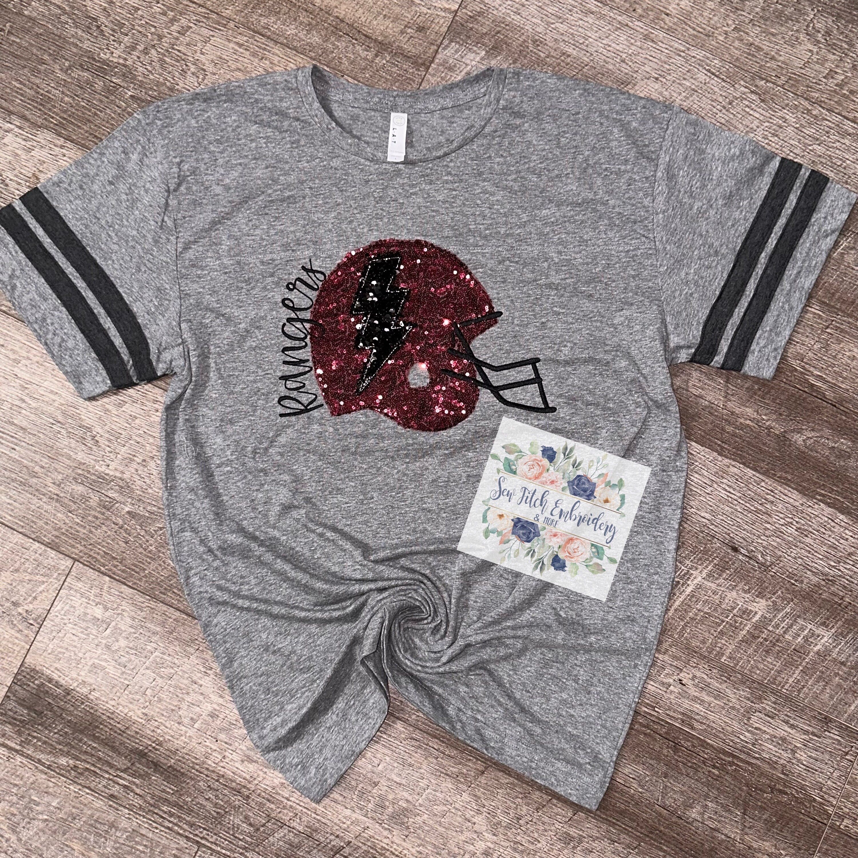 football shirt  | football mascot shirt | glitter football | sequin football shirt | football mom | football grandma | football sister
